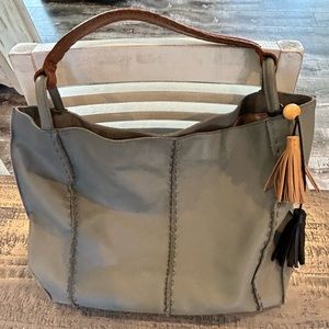 Los Feliz the SAK Dusty Blue large tote